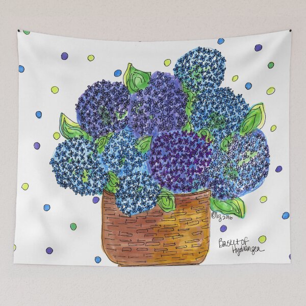 Item preview, Basket of Hydrangea designed and sold by Liz Neighbors.