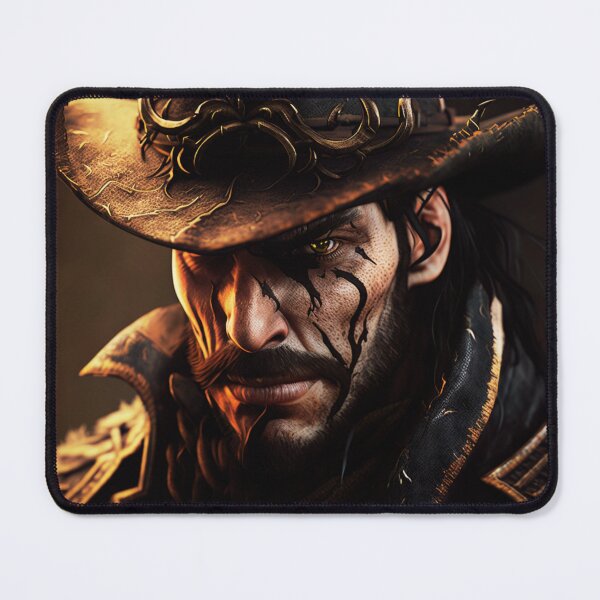 Item preview, Fierce Cowboy Face Art  designed and sold by BubbleSpy.