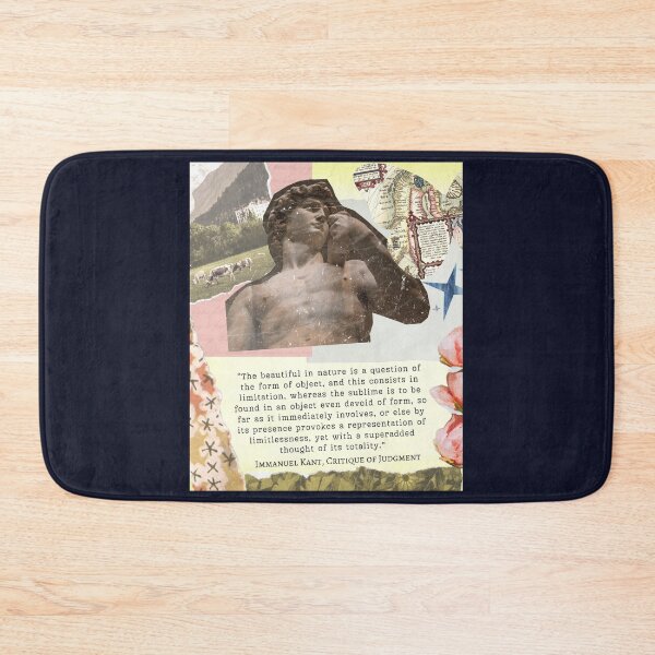 Item preview, Immanuel Kant: The beautiful in nature is a question of the form of object, and this consists in limitation, whereas the sublime is to be found in an object... designed and sold by artbleed.