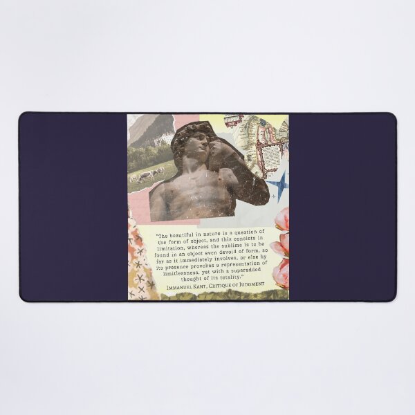 Item preview, Immanuel Kant: The beautiful in nature is a question of the form of object, and this consists in limitation, whereas the sublime is to be found in an object... designed and sold by artbleed.