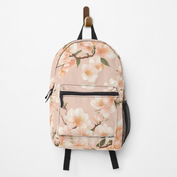 Item preview, Peach flowers pattern, delicate, elegant design designed and sold by CoolPixels.