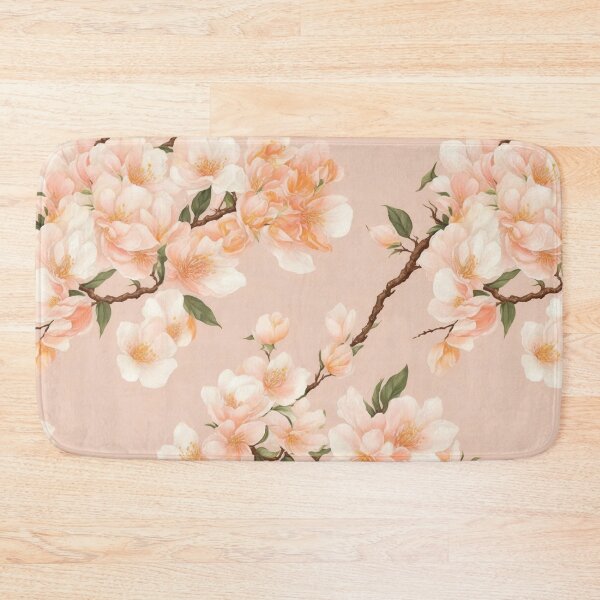 Item preview, Peach flowers pattern, delicate, elegant design designed and sold by CoolPixels.