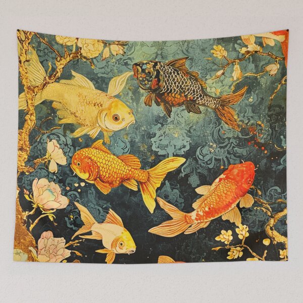 Item preview, Goldfish Harmony: Watercolor Art Delight designed and sold by BubbleSpy.