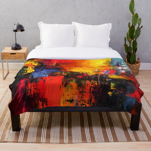 Aperçu de l'œuvre Art de peinture sur toile multicolore créée et vendue par BubbleSpy.