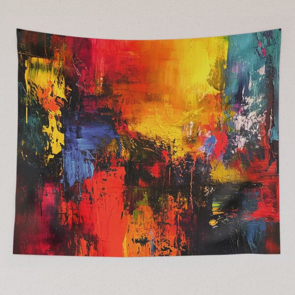 Item preview, Multicolor Canvas Paint Art designed and sold by BubbleSpy.