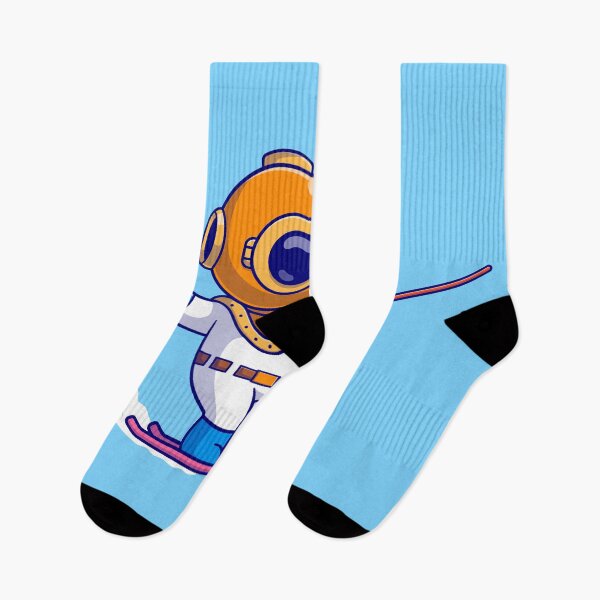 Item preview, Aquatic Thrill: Cute Diver Wakeboarding" designed and sold by hjian8219.