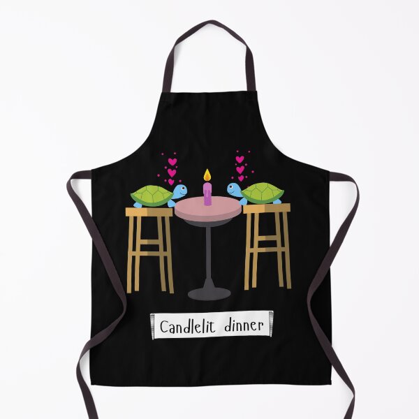 Item preview, Tortoise Candlelit Dinner (in black) | Valentine's Day designed and sold by CosmicStory.