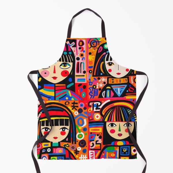 Item preview, Little Girl Friends: Captivating Face Art Delight designed and sold by BubbleSpy.