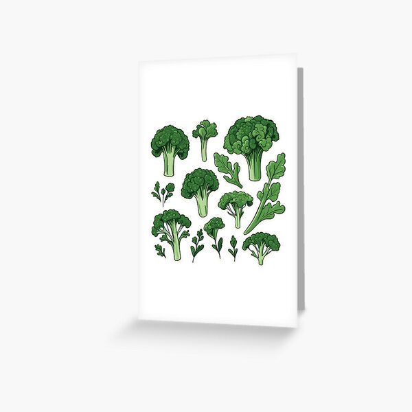 Item preview, Fresh Broccoli Rabe Illustration designed and sold by HecoPhoto.