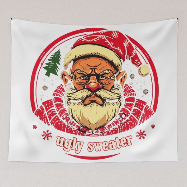 Item preview, Santa Claus Delight - Festive Face Art  designed and sold by BubbleSpy.