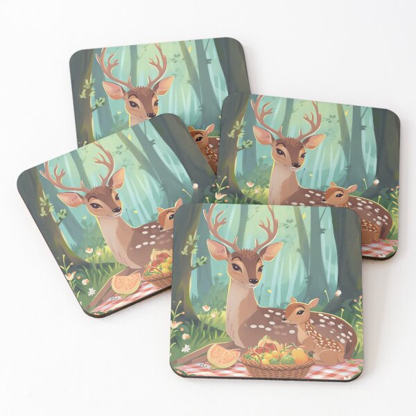 Item preview, Whimsical Deer Family designed and sold by cute-animals99.