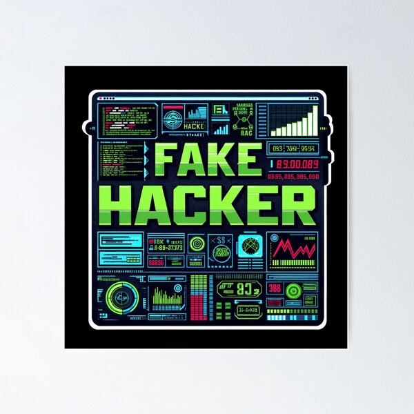 Artikel-Vorschau von Falscher Hacker, designt und verkauft von curlystamp.