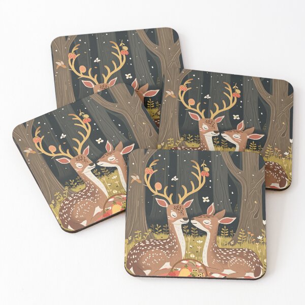 Item preview, Whimsical Deer Family designed and sold by cute-animals99.