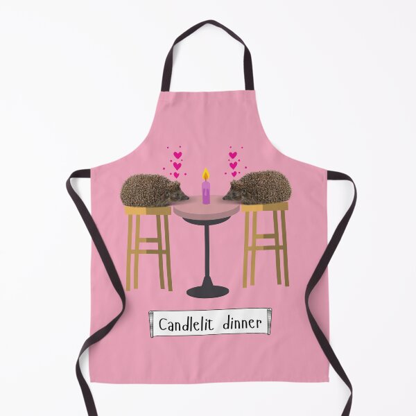 Item preview, Hedgehog Candlelit Dinner (in pink) | Valentine's Day designed and sold by CosmicStory.