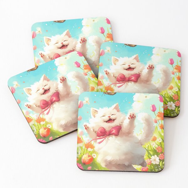 Item preview, Fluffy Feline Fun designed and sold by cute-animals99.