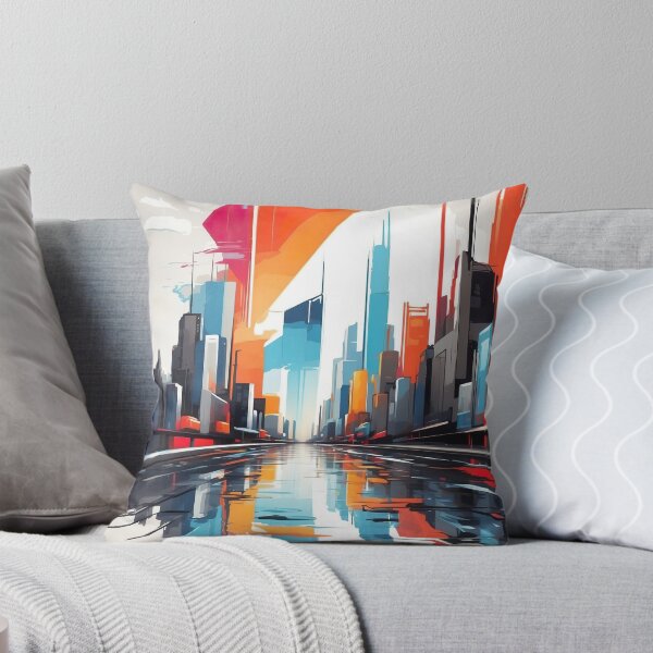 Item preview, abstract colorful mirror city designed and sold by ururuty.