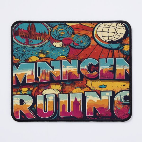 Item preview, Vibrant München Pop Art - Text Capital Design designed and sold by SSulatul101.