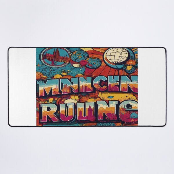 Item preview, Vibrant München Pop Art - Text Capital Design designed and sold by SSulatul101.