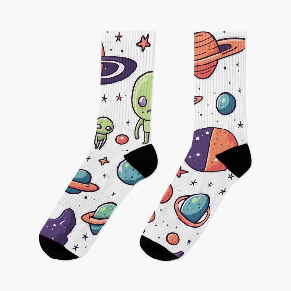 Item preview, Cosmic Aliens and Planets Pattern designed and sold by HecoPhoto.