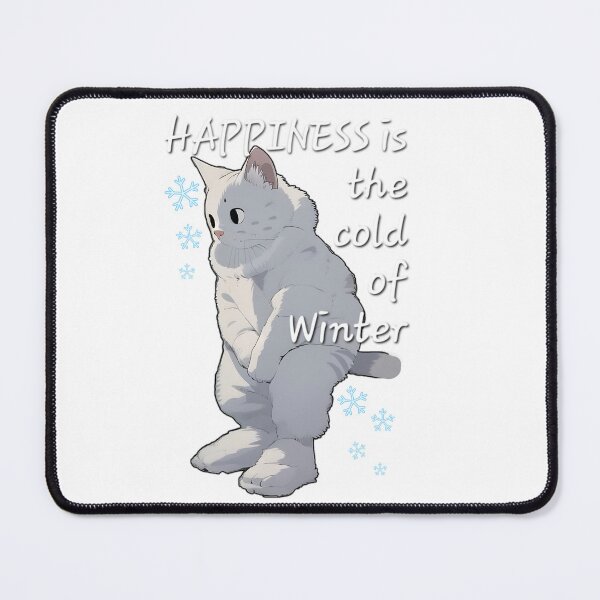 Item preview, HAPPINESS is cold of the winter , i am not cat i am winter bear cat designed and sold by TuyaArts.