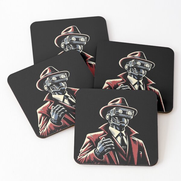 Item preview, Private Detective Robot [neo noir, neon] designed and sold by RESToRAPTOR.