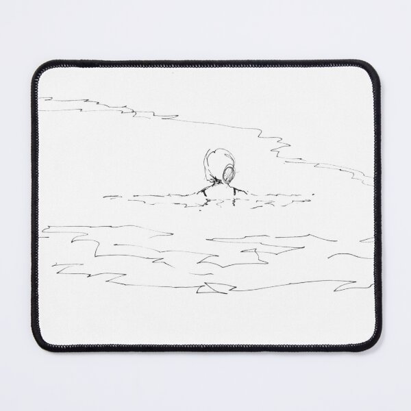 Item preview, Open Water Swimmer Drawing - A Peaceful Moment designed and sold by MikeJory.