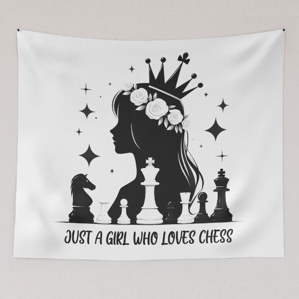 Item preview, Just A Girl Who Loves Chess designed and sold by teedory.