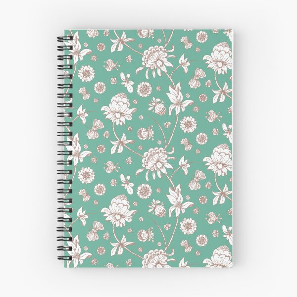 Item preview, Whimsical Floral in Off White on Sage designed and sold by halynadee.
