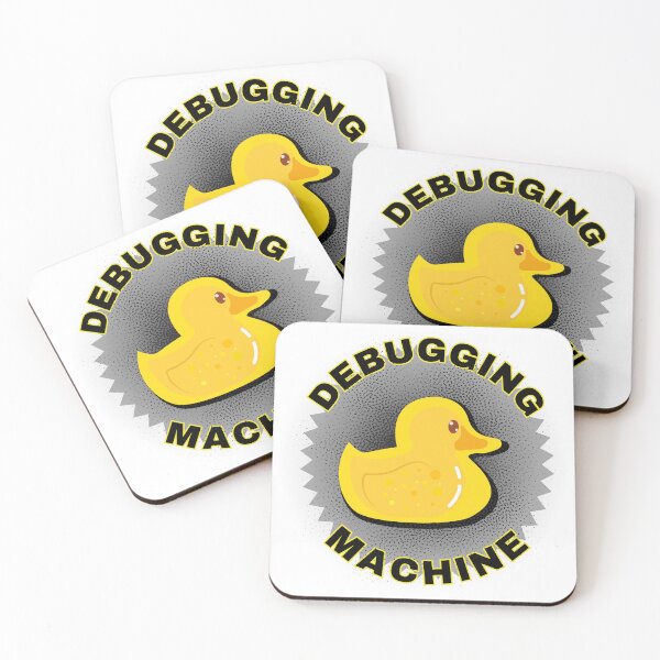 Item preview, Rubber Duck Debugging with Quack the Debugging Machine - a non-judgmental listener. Fluffy Rubber Duck Debugging Design. designed and sold by Kubala.