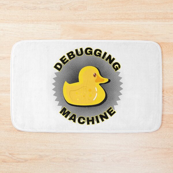 Item preview, Rubber Duck Debugging with Quack the Debugging Machine - a non-judgmental listener. Fluffy Rubber Duck Debugging Design. designed and sold by Kubala.