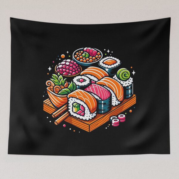 Item preview, Sushi Men Women Stylized Maki Roll Japanese designed and sold by Collin36.