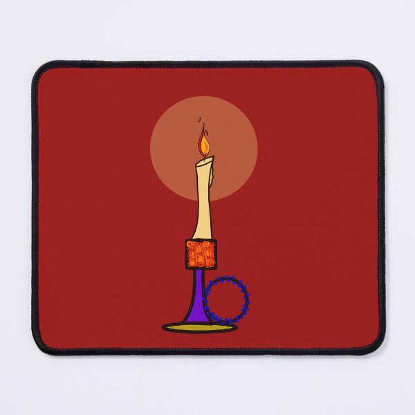 Item preview, Candle with candlestick designed and sold by MsRedFox.