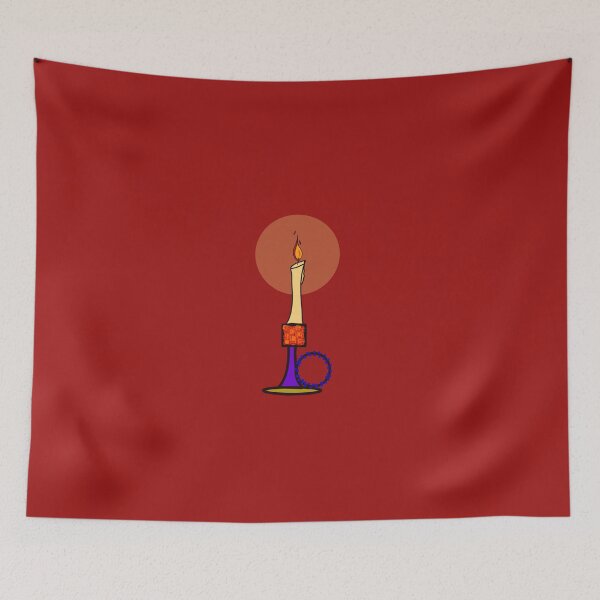 Item preview, Candle with candlestick designed and sold by MsRedFox.