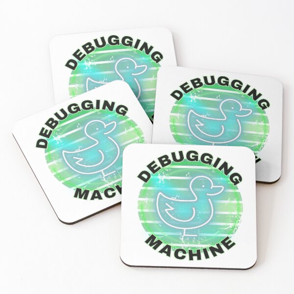 Item preview, Rubber Duck Debugging with Quack the Debugging Machine - a non-judgmental listener. Rubber Duck Debugging Green Design. designed and sold by Kubala.