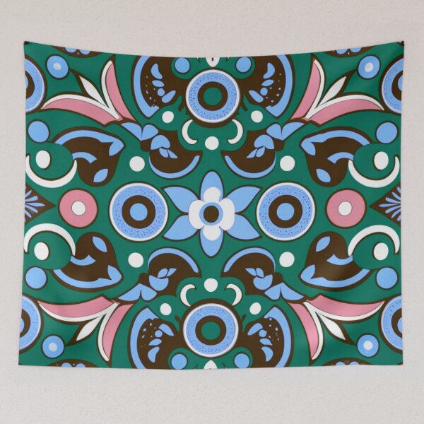 Item preview, Ethnic rotary repeat fabric and tile design designed and sold by Casanova7000.