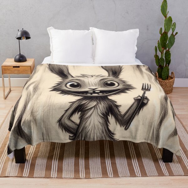 Item preview, Whimsical Creature Dinner Time - Quirky Meal Art designed and sold by RuyaFab.