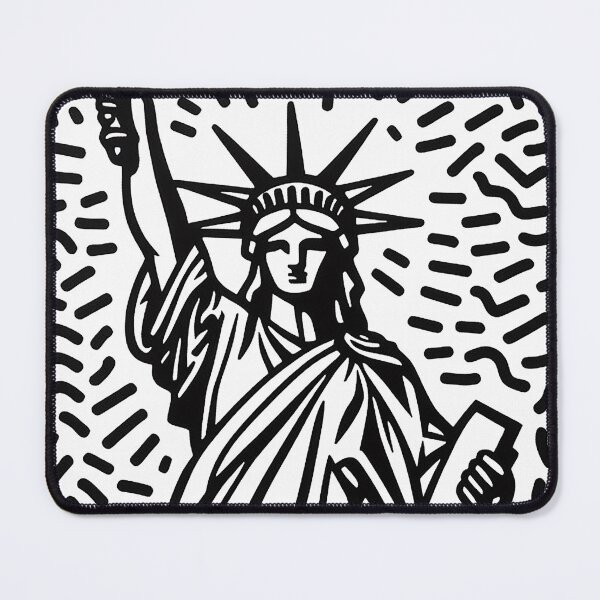 Item preview, Statue of Liberty Pop Art - black and white designed and sold by PickledjoArt.