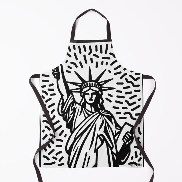 Artikelvorschau, Freiheitsstatue Pop Art - Schwarz und Weiß entworfen und verkauft von PickledjoArt.