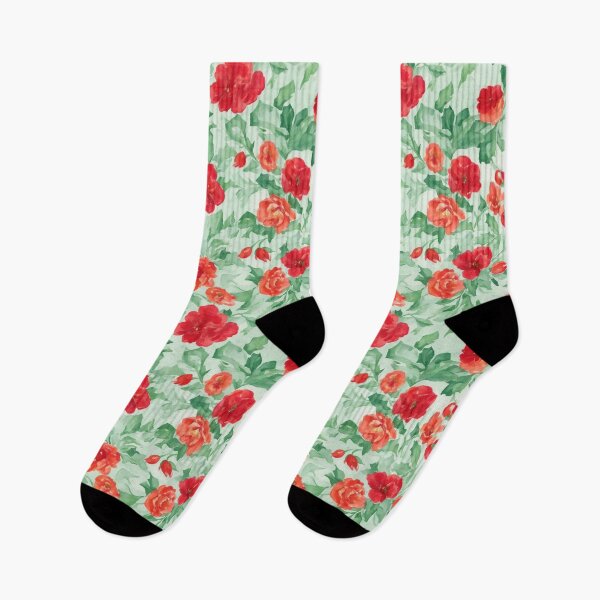 Item preview, Holiday floral design, brilliant bright red color designed and sold by CoolPixels.