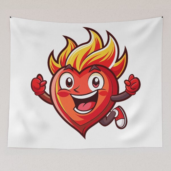 Item preview, fiery heart designed and sold by Arextr.