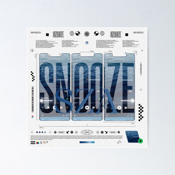 Item preview, Snooze Sza Graphic Design designed and sold by kylegrafika.
