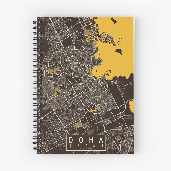 Item preview, Doha City Map of Qatar - Pastel designed and sold by deMAP.