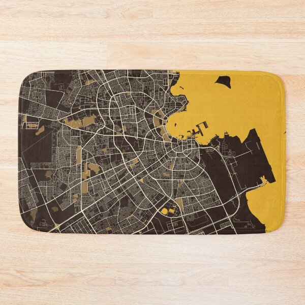 Item preview, Doha City Map of Qatar - Pastel designed and sold by deMAP.