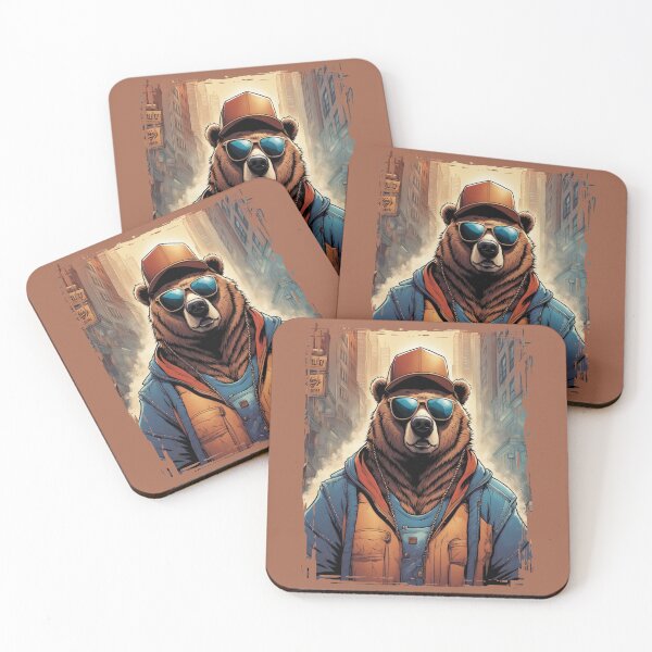 Item preview, HipHop Freestyle Bear Urban City Style Ready For Freestyle Rap Battle  designed and sold by DabGraphic.