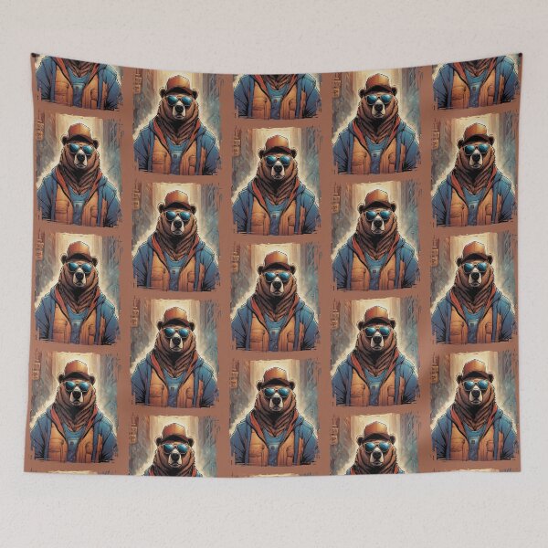 Item preview, HipHop Freestyle Bear Urban City Style Ready For Freestyle Rap Battle  designed and sold by DabGraphic.