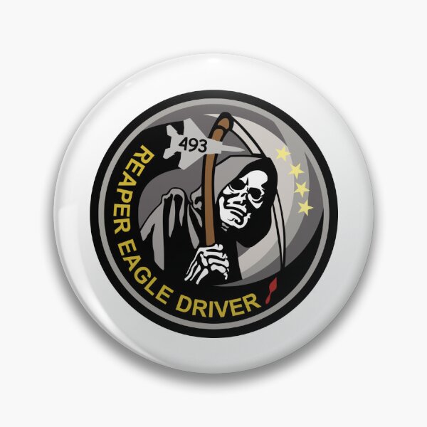 Item preview, USAF 493rd Fighter Squadron 493rd FS Grim Reaper Eagle Driver designed and sold by MilitaryPlus.