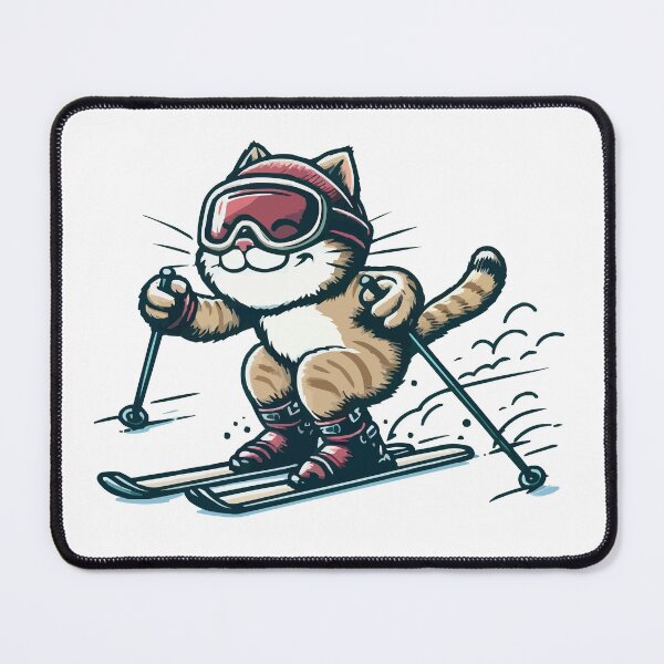 Item preview, Skiing Cat designed and sold by FRUU-design.