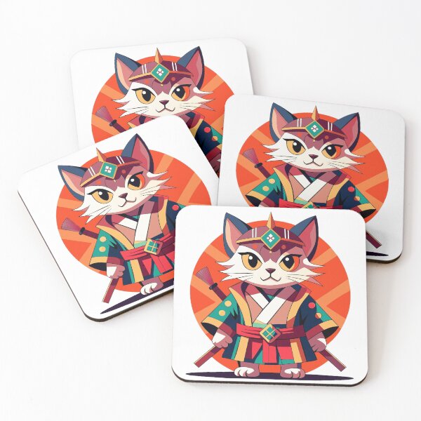 Item preview, samurai cat designed and sold by Arextr.