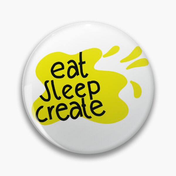 Item preview, eat sleep create designed and sold by kurkuma-makes.