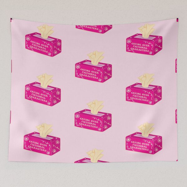 Item preview, Crying Over Fictional Characters Tissue Box designed and sold by lumidumi.